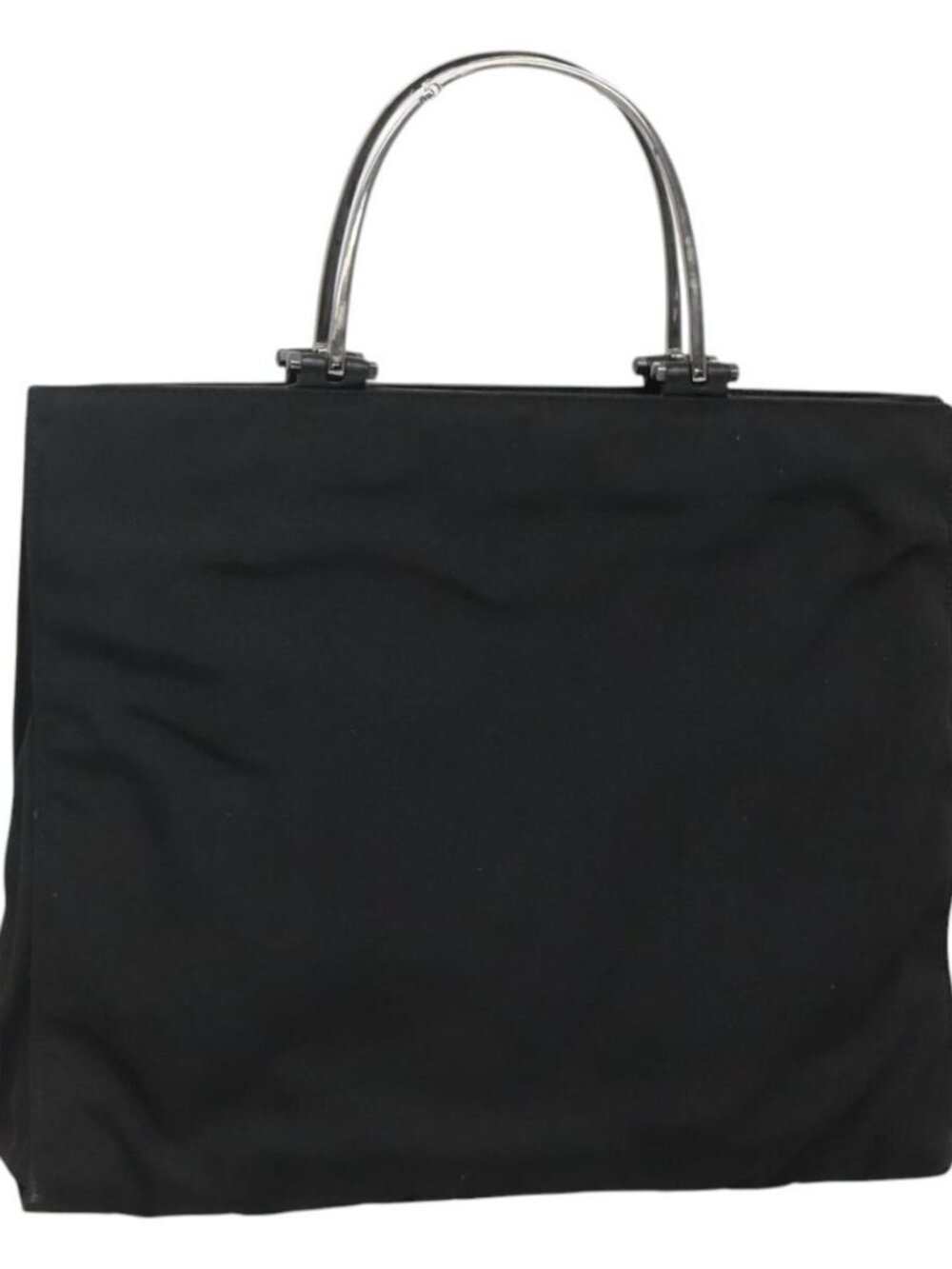 GUCCI Hand Bag Nylon Outlet Black 002 1028 Auth bs24525